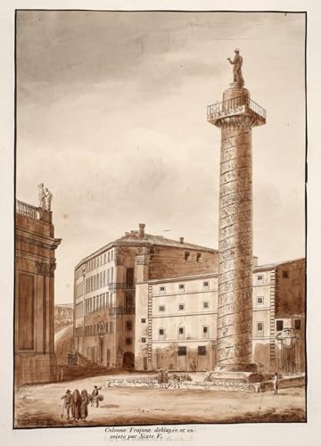 Lienzo Columna de Trajano por Agostino Tofanelli pintura artística elegante 60x90