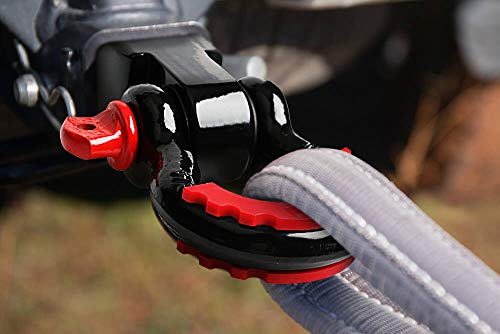 Shackle Hitch Receiver 2 Inch, 41918 Lbs Break Strength Never Rust Receiver Shackle Bracket Heavy Duty And Solid With 3/4'' D Ring Shackle, Towing Accessories Compatible With Trucks Jeeps #TOP6