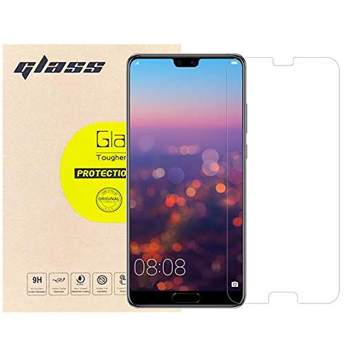 [3-Pack] LUPAPA for Huawei P20 Pro Screen Protector Glass, [Shatter-Proof] [Anti-Scratch] [Bubble Free] 9H Hardness 0.26mm High Definition Tempered Glass Protective Film Original Touch Feeling