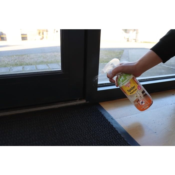 Zero In Spider Repellent - 4 Pack (Complete Home Protection to Keep Spiders from Entering Your Home) Natural Repellent That deters Spiders Without harm