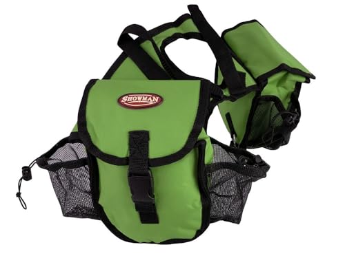 Showman Nylon Cordura Insulated Horn Bag with Buckle Closure (Green)