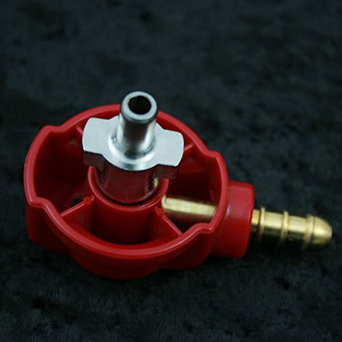 pro-Styling Enchufe de gas exterior, tapa abatible, bloqueo en estado abierto, control manual, color blanco