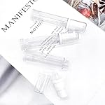 BlingKingdom 3pcs Empty Airless Pump Bottle Refillable Clear Travel Lotion Containers Vacuum Cosmetic Container Press Bottles for DIY Foundation, Gel, Essence, Lotion, Moisturiser (10Ml), 3.0 Count - Image 2