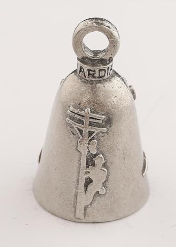 Image of Guardian Bell Good Luck Bell w /Keyring & Black Velvet Bag | Motorcycle Bell | Lead-Free Pewter | Made in USA