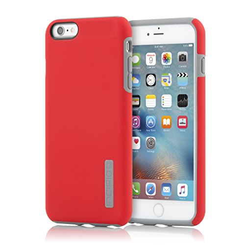 Incipio Dualpro Case Shock Absorbing For Iphone 6/6S Plus-Red / Charcoal #TOP1