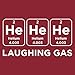 Laughing Gas HeHeHe Helium - Periodic Table of Elements Funny Science Atomic T Shirt - 3X-Large - Cardinal