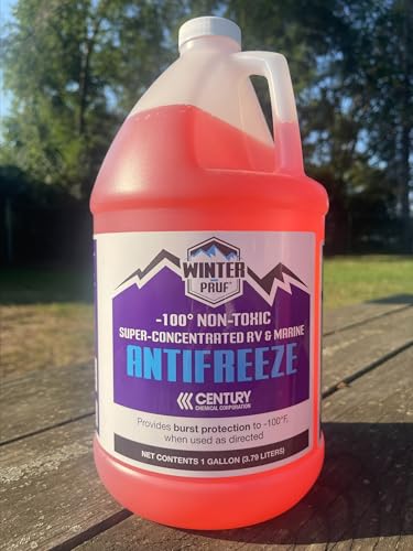 WINTER PRUF Concentrate Antifreeze - Trusted OEM Supplier | Non-Toxic, Alcohol-Free | Safe for RV, Marine, Cabin & Pool Winterizing | Made in USA | Burst Protection to -100F