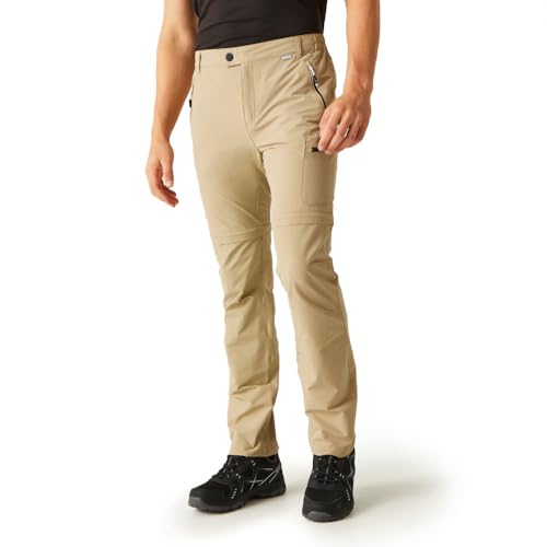 Regatta Highton Zip Off Wanderhose für Herren mit ISOFLEX-Stretchmaterial, perfekt zum Wandern, Spazierengehen und für Outdoor-Aktivitäten