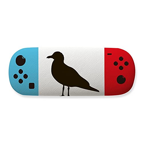 Étui à lunettes mouette noire rigide pour éviter les rayures de verres