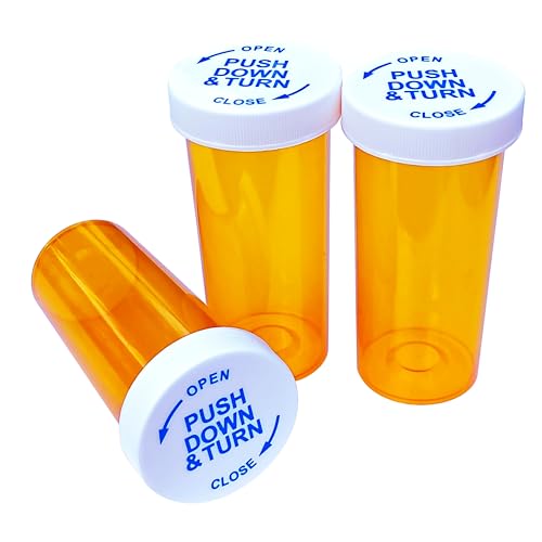PLACEBISTA ピルケース 3個セット 30DR (120mL) チャイルドロック 海外 ドラマ 携帯用 薬入れ CR30-3P（Amazon）