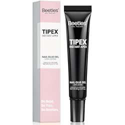 Beetles 20g Tipex Solid Nail Glue Gel Super Strong for Nail Tips | Soak Off UV No Hand-Hold Needed Professional Beginner-Friendly 28+ Days Lasting