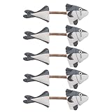 CVUTOVO 5 realistische, fischförmige Katzenspielzeuge: Interaktive Kau- und Beißfische mit Katzenminze – Beißspielzeug für Kätzchen zur Unterhaltung und zum Stressabbau zu Hause