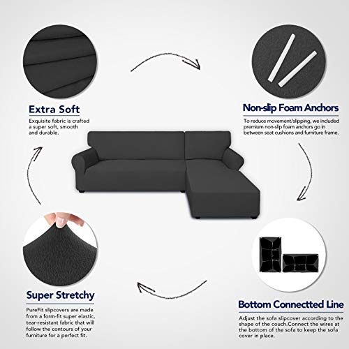 Purefit Super Stretch Sectional Couch Covers thumb #2