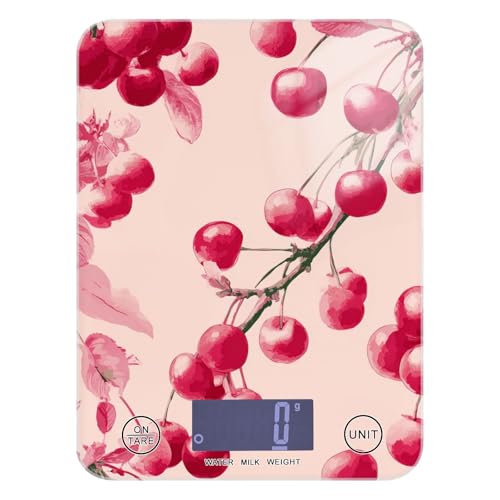 Báscula de cocina pequeña para alimentos, 11 libras/5 g, bonita báscula digital pequeña con 4 unidades para preparación de comidas, jabón, dieta digital para alimentos