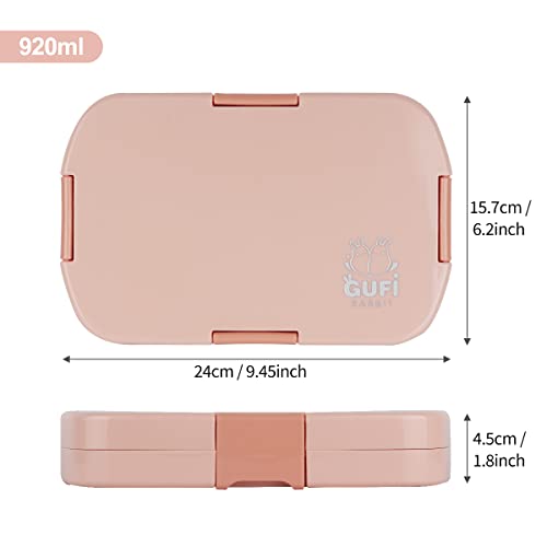 hombrima Kids Bento Lunch Box with 6 Compartments, Lunchboxes for Childrens Boys Girls Adults Work School BPA Free, Leakproof - Image 2