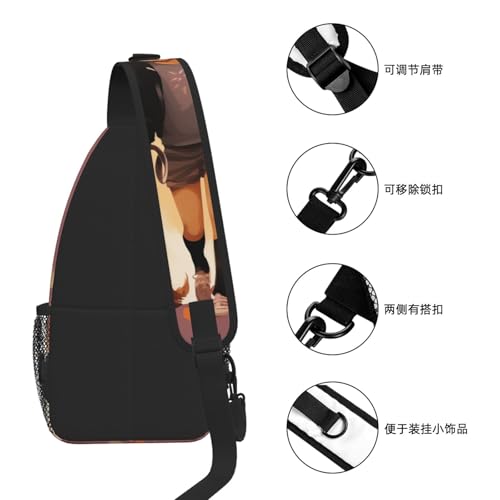 Mochila bandolera tipo Crossbody para senderismo y viaje miniatura 7
