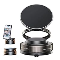 SOKEQTW Supporto Magnetico Cellulare Auto, Porta Telefono Auto Magnetico, con Attrazione Magnetica Forte e Stabile, Rotazione Regolabile a 360°, Portacellulare Auto per Cruscotto/Parabrezza