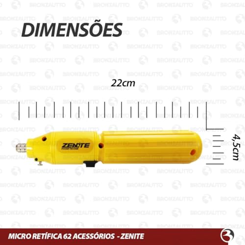Micro Mini Retifica Lixadeira Maleta Com 62 Acessórios