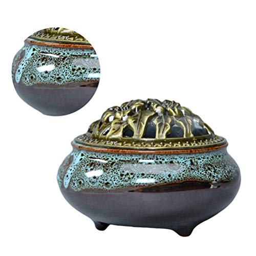 Queimador de incenso de cerâmica Vosarea incenso, suporte de cone para cone ou bobina de incenso apa