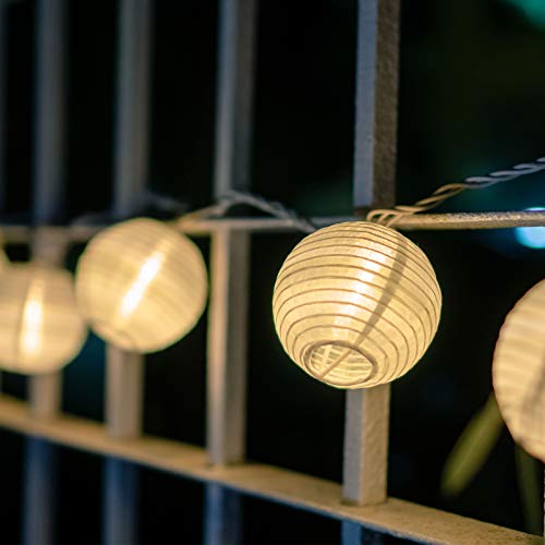 Vigdur Lantern - String Lights Waterproof Connectable Nylon Hanging Lantern String Lights Plug In White Decorative Lights For Patio Wedding Party Bedroom Indoor Outdoor Use,9.84Ft #TOP3