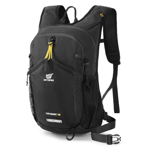 SKYSPER Mochila de senderismo, mochila pequeña de 15L, mochila li...