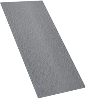 YOLIFE Rubber Bathtub Mat, Non Slip Soft Shower Mat 44 x 92 cm, Bath Mat for Bathroom, Mat for Shower with Strong Suction Cups (Grey)