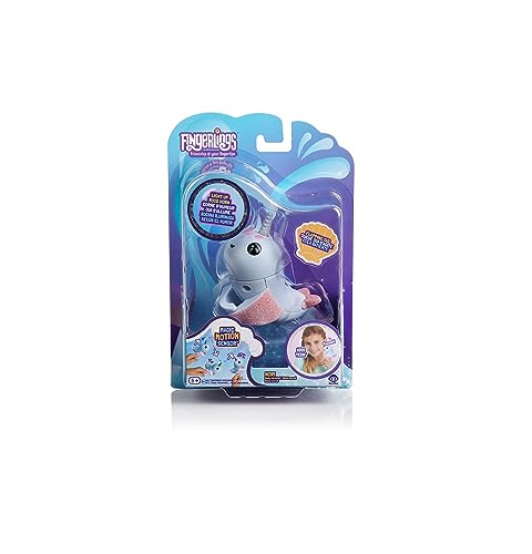 WowWee- Light Up Narwhal-Nori (Blue) Mascota Interactiva, Color azul (3698) , color/modelo surtido
