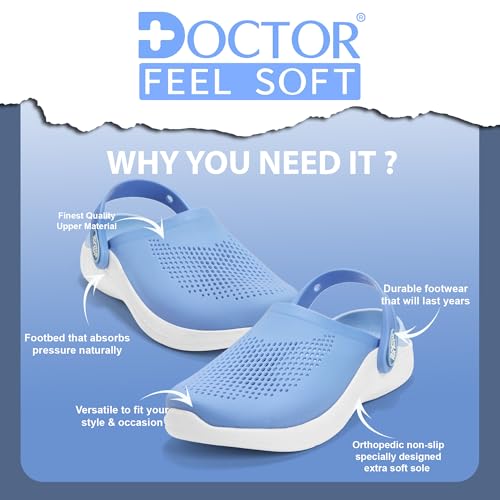 Image of Clogs for Women | Cushioned EVA Slip-On Sandals with Back Strap | Lightweight Anti-Slip Everyday Wear Footwear