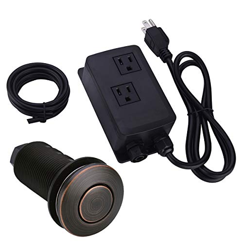 Complete Garbage Disposal Air Switch Kit with BESTILL Sink Top Button