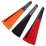 BESPORTBLE 3 Stück Tai Chi Fächer Klappfächer aus Polyester mit Kunststoffstreben Faltbare Kung Fu Tanzfächer für Line Dance Kampfsport und Party Leicht und Robust