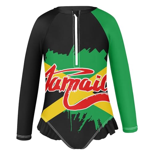 Aflyko Patriot Girls' Rash Guard Swimsuit One-Piece Swimwear UPF 50+2