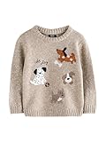 NEXT Niños Jersey de Punto con Cuello Redondo Neutral Dogs 4 Años-5 Años