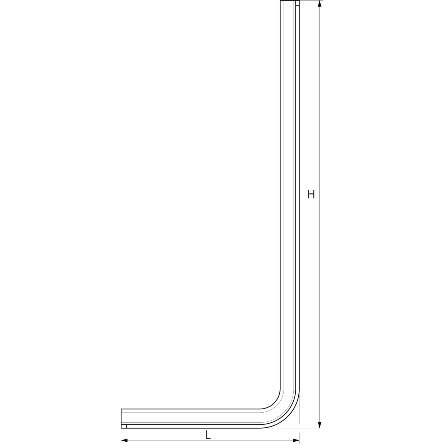 Fuchs Montagewinkel 100x150mm - Winkelverbinder für Fenster- und Türelemente, Stahl feuerverzinkt - 40 Stück