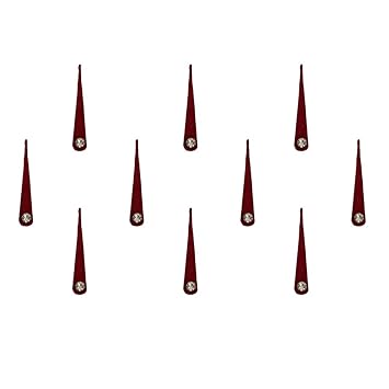 Comet Busters Long Maroon Tilak Bindi for Women With Stone (15mm) (BIN1443)