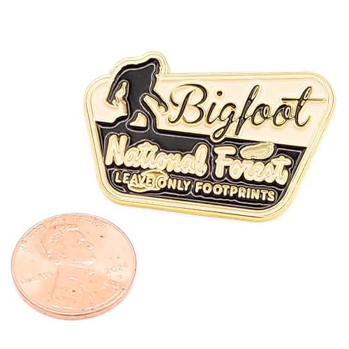 Image of Bigfoot Enamel Lapel Pin - for Fans of Bigfoot and Sasquatch