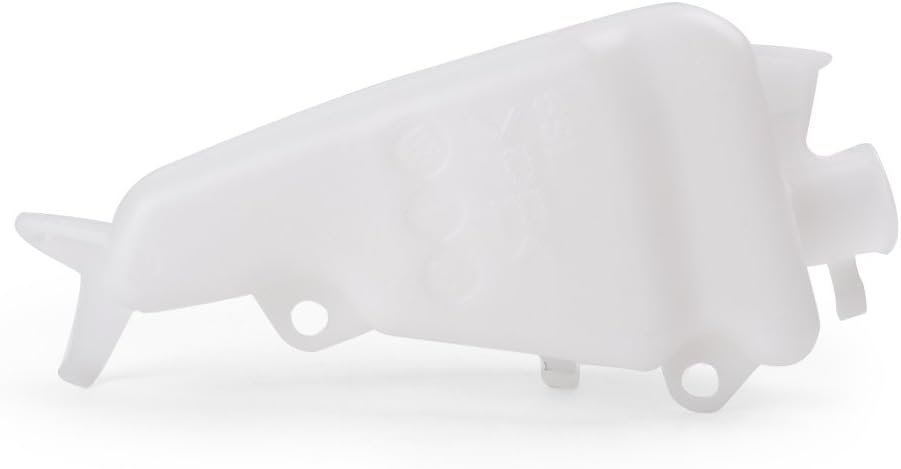 Mallofusa Motorcycle Radiator Water Coolant Reservoir Overflow Tank Replacement Compatible for Yamaha YZF R6 2003 2004 2005 White