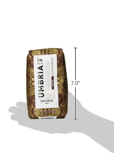 Miniatura 5 de Caffe Umbria Fresh Seattle - Café tostado de grano entero mezcla Etrusco Arco Asado oscuro bolsa de 12 onzas