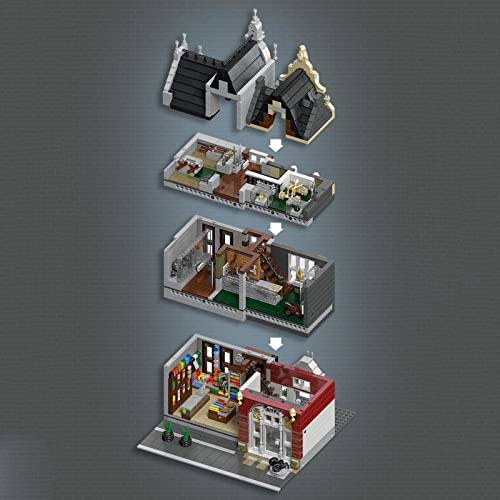 Bausteine Haus, Modular Building Haus, Europäisch Stadt Waffenmuseum Kreative DIY Architektur Modell Bauset, 3535… – Bild 6
