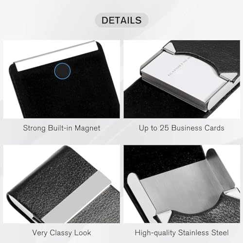 Image of Zibuyu Business Card Holder Metal Visiting Wallet Cards Holder