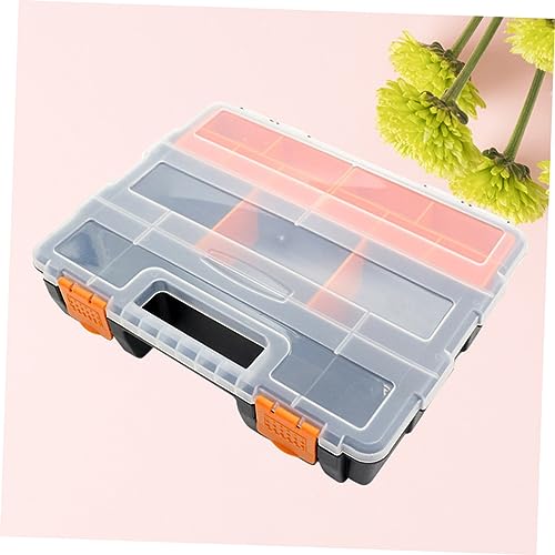Organiseur transparent portable compartiments ajustables pour vis et perles