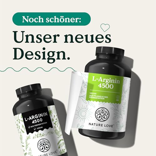 L-Arginin Nature Love 365 Kapseln – 4500mg HCL hochdosiert