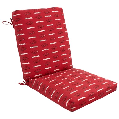 Image of College Covers Everything Comfy Arkansas Razorbacks 2pc Chair Cushion