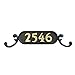 Addresses of Distinction 2-Inch Brass Mailbox Number 4 – Self Adhesive Floating #4 – Williamsburg Font – Won’t Tarnish – Weather Resistant – Numbering for Address Plaque, Home, Door, & Business