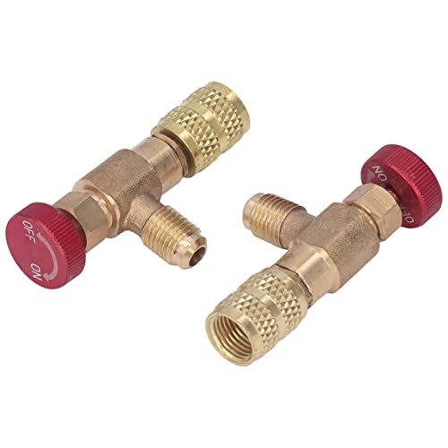 Adaptador de Válvula de Control para Refrigeración TANIQIACA, 2 piezas, macho 1/4 SAE a hembra 5/16 SAE para R410A miniatura 5