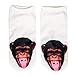 Produktbild cosey  1 Paar Sneaker-Socken  Einheits-Größe 33-40 - Wildtierdesign (Schimpanse)