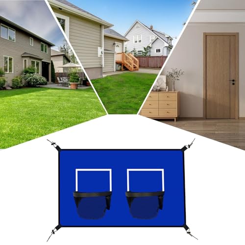 Panier de basket pour trampoline extérieur double avec attache de filet inclus - 4