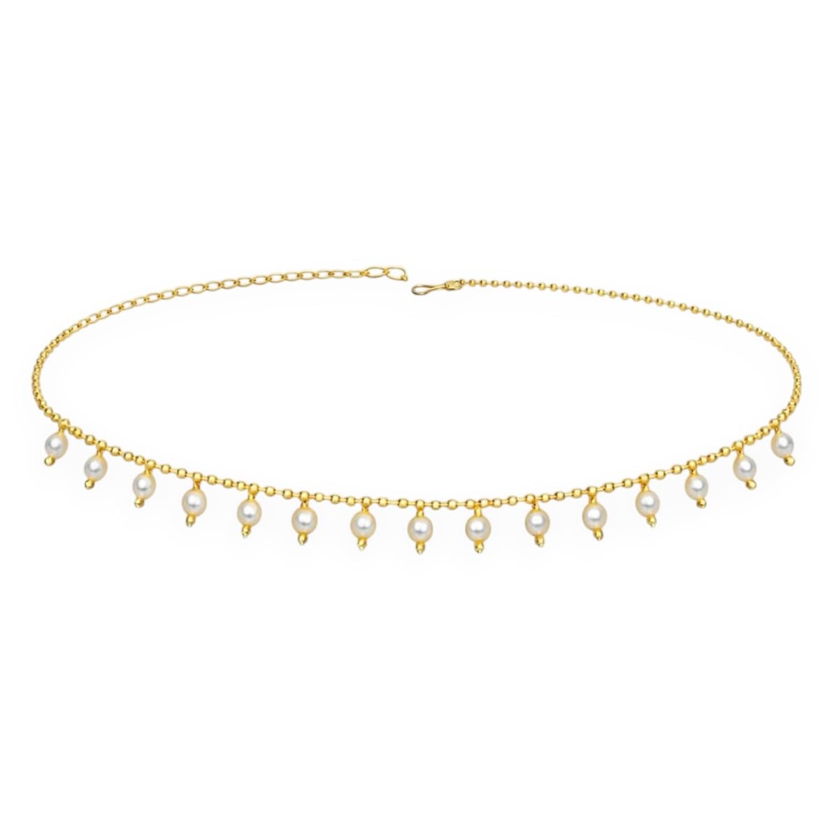accessher Women’s & Girls’ Elegant Gold-Plated Pearl Waist Chain & Kamarbandh | Traditional Ethnic Jewelry Accessory for Sarees, Lehengas, Weddings, Parties & Festive Occasions-picture-45