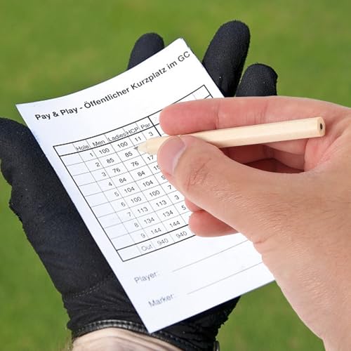 50 lápices cortos de golf HB con mina negra miniatura 7