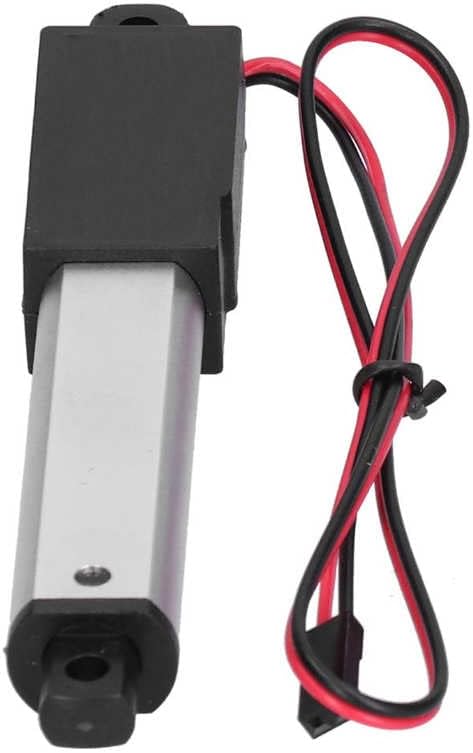Micro Motion Actuator IP54 Mini Electric Linear Actuator DC 12V 50mm Stroke Low Noise Overcurrent Protection for Home Automation - (Speed(RPM): Thrust 90N)