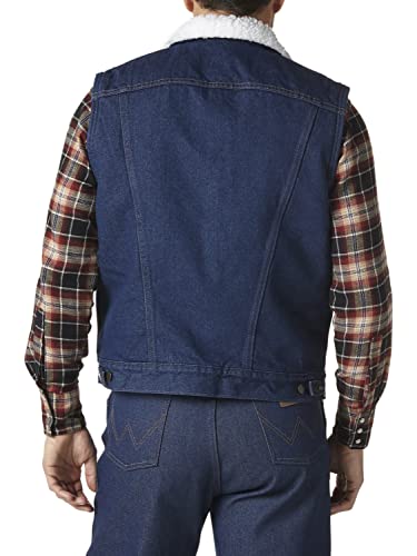 Wrangler Men's Sherpa Lined Denim Vest2
